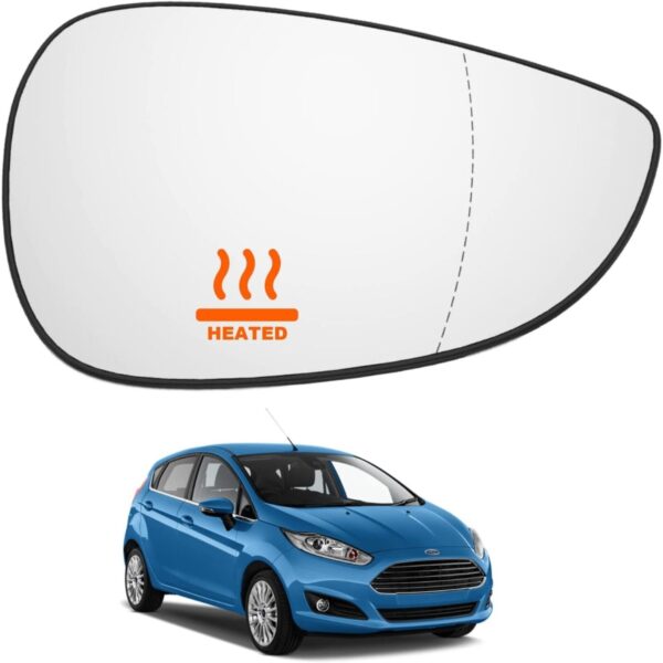 Door Wing Mirror Glass Right Side Heated For Ford Fiesta Mk7 1531440 2008 - 2017 - Image 2