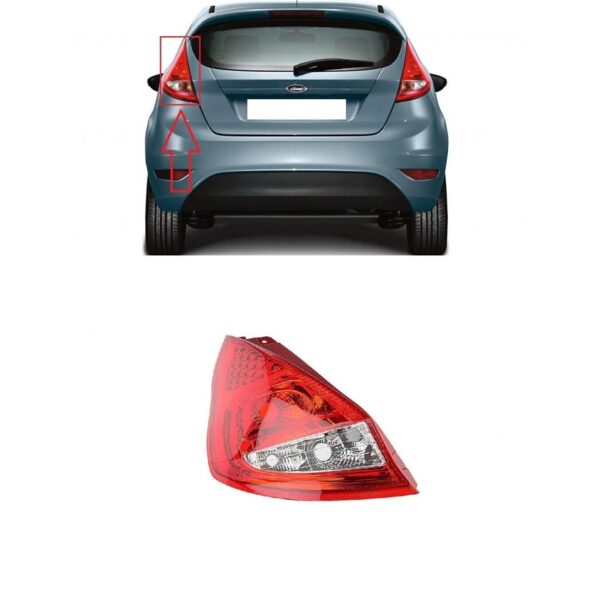 Rear Left Tail Light Lamp For Ford Fiesta Mk7 2008 - 2012 Passenger Side 1709553 - Image 6