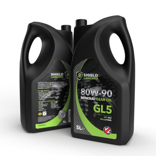 80W90 GL5 MINERAL GEAR OIL - 1L, 5L, 20L, 200L, 1000L 8W-90 SHIELD LUBRICANTS - Image 2