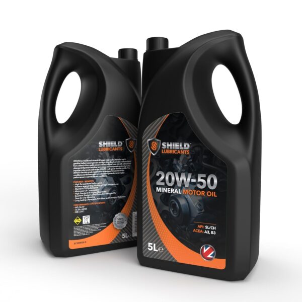 20W50 MINERAL OIL ENGINE SHIELD LUBRICANTS 1L, 5L, 20L, 200L, 1000L 20W-50 - Image 2