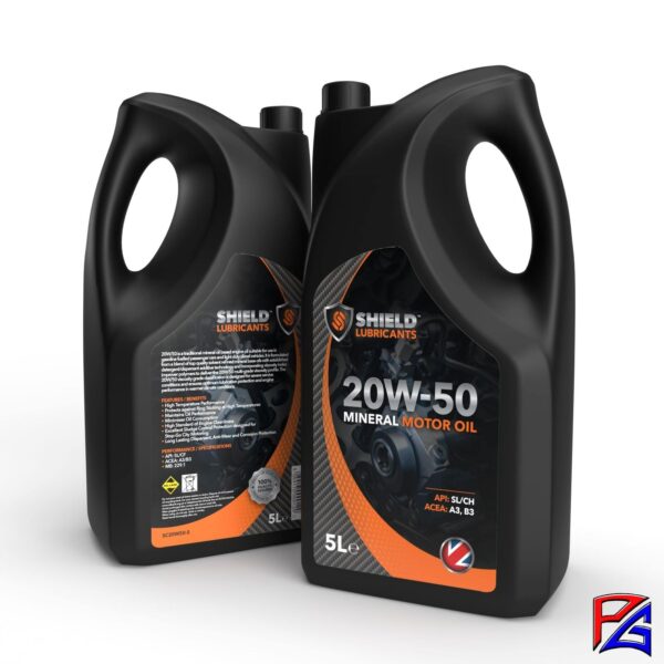 20W50 MINERAL OIL ENGINE SHIELD LUBRICANTS 1L, 5L, 20L, 200L, 1000L 20W-50 - Image 6