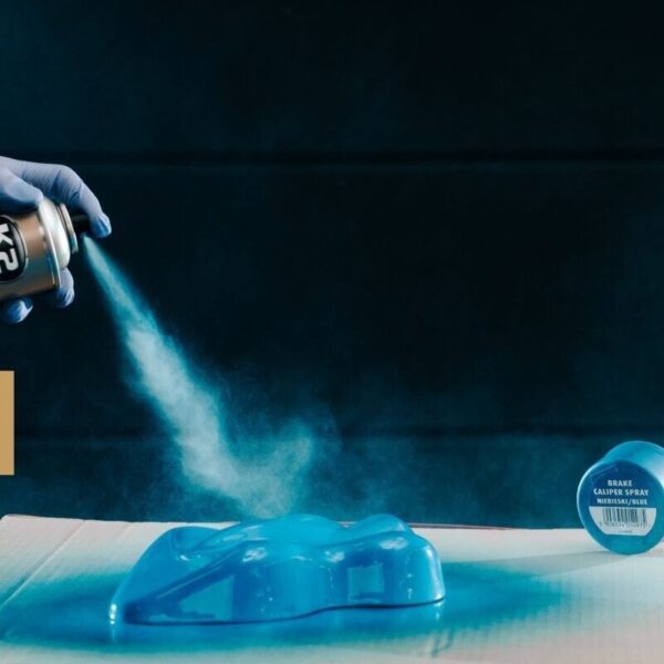 K2 BRAKE CALIPER PAINT BLUE HIGH GLOSS Heat 260Â°C Resistant Spray Lacquer 400 mL - Image 3