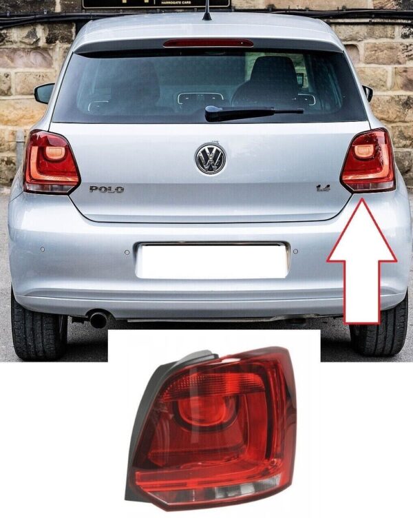 Rear Right Stop Tail Light Lamp For VW Polo V  2009 - 2015 6R0945096AH - Image 3