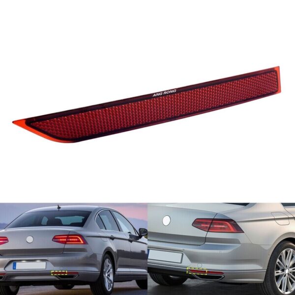 Rear Bumper Right Reflector Lens Passenger Fits VW Passat 15-19 3G0945104A - Image 2