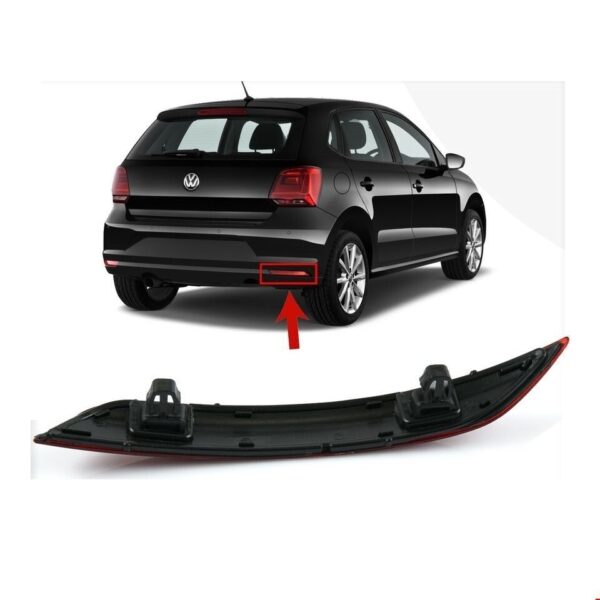 Rear Right Bumper Reflector For VW Polo Hatchback  2009 - 2017 6C0945106B - Image 2