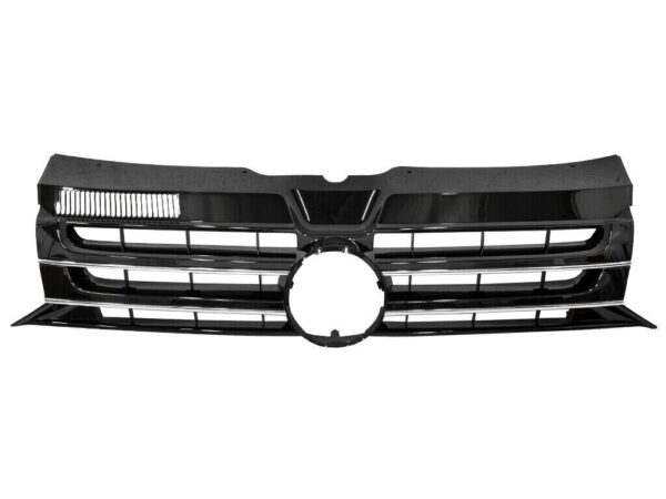 Front Radiator Centre Grille Black Chrome For VW Transporter T5 10â€“15 7E5853651